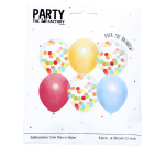 Ballon Haza Over The Rainbow 30cm 6 pièces assorti