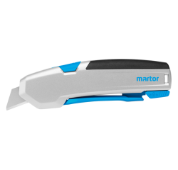 Cutter Martor sécurisé Secupro 625 trapézoïdale 21mm argent