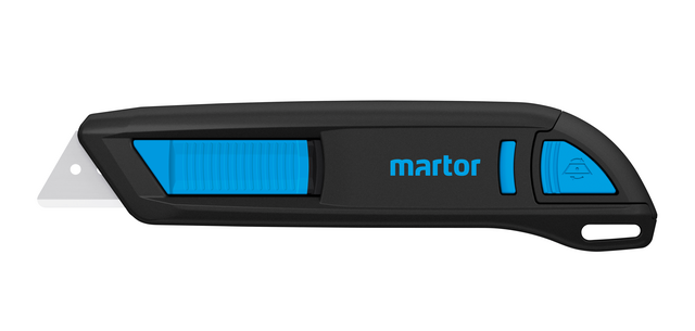 Cutter sécurisé Martor Secunorm 300 trapézoïde 19mm noir