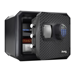 Coffre-fort MasterLock contre feu et eau électronique fermeture combi L noir