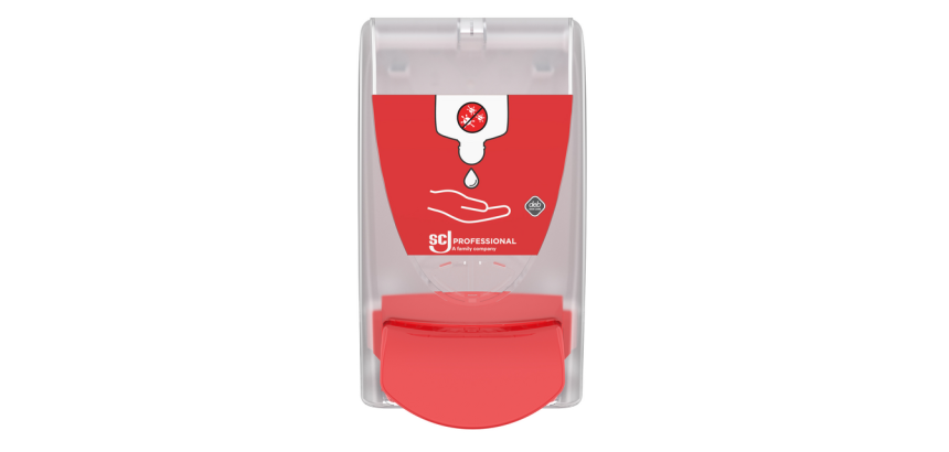 Transparenter SCJ Proline Sanitise Desinfektionsmittelspender