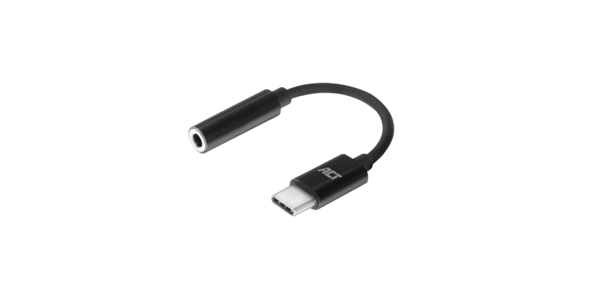 Adapter ACT USB-C naar 3.5mm audio jack 0.1 meter