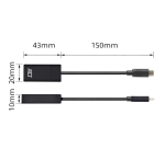 Adaptateur ACT USB-C vers HDMI 30Hz 0,15m