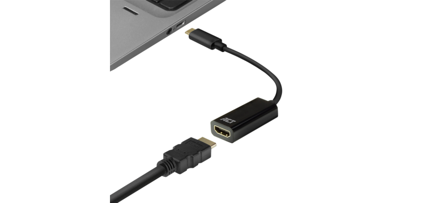 Adapter ACT USB-C naar HDMI 4K 30Hz 0.15 meter