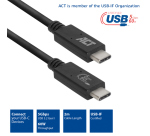 ACT AC7402 USB-Kabel USB 3.2 Gen 1 (3.1 Gen 1) 2 m USB C Schwarz