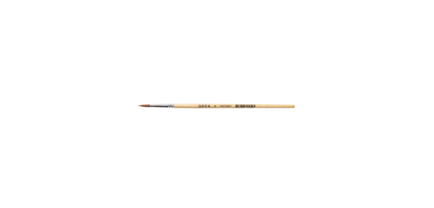 Qrea Synthetic Hair Brushes No. 5 Width 3.5mm