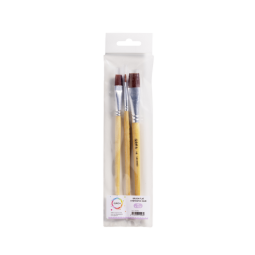 Brosse Qrea poil synthétique set 3 largeurs