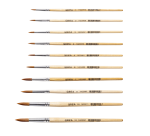 Penseel Qrea synthetisch haar set à 10 breedtes