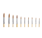 Penseel Qrea synthetisch haar set à 10 breedtes