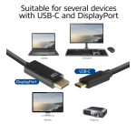 Kabel ACT USB-C naar Displayport 60Hz 2 meter