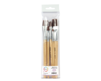Pinceaux Qrea poil synthétique set 5 largeurs