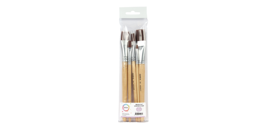 Kwast Qrea synthetisch set à 5 breedtes