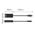 Adaptateur ACT USB-C vers HDMI 60Hz 0,15m