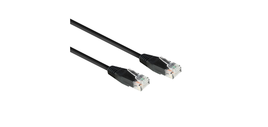 Câble ACT CAT6 Réseau cuivre 0,9m noir