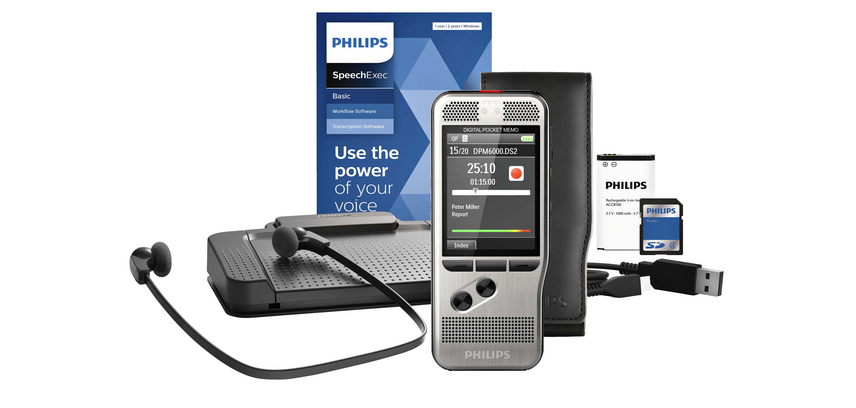 Kit dictée et enregistrement PhilipsPocketMemo DPM6700