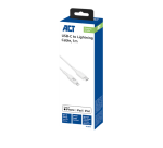 ACT USB 2.0 laad- en datakabel C male - Lightning male 1 meter, MFI gecertificeerd