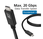 Câble ACT USB-C USB4 20Gbps Thunderbolt3 1m