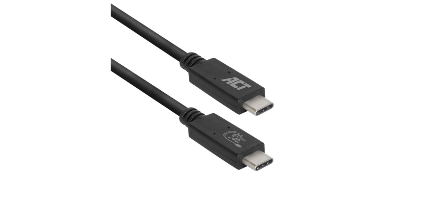 Câble ACT USB-C USB4 20Gbps Thunderbolt3 1m