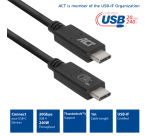 Câble ACT USB-C USB4 20Gbps Thunderbolt3 1m
