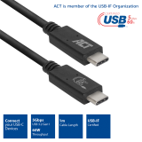 ACT AC7401 câble USB USB 3.2 Gen 1 (3.1 Gen 1) 1 m USB C Noir