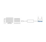 Adaptateur ACT USB-C ver Ethernet Gigabit 0,15m