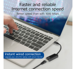 Adaptateur ACT USB-C ver Ethernet Gigabit 0,15m