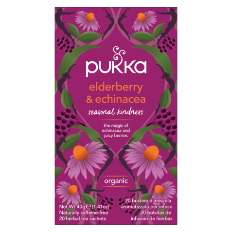 Thé Pukka Elderberry &t Echinacea 20 sachets