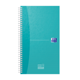 Cahier Task Manager Oxford 141x246mm 115 feuilles aqua