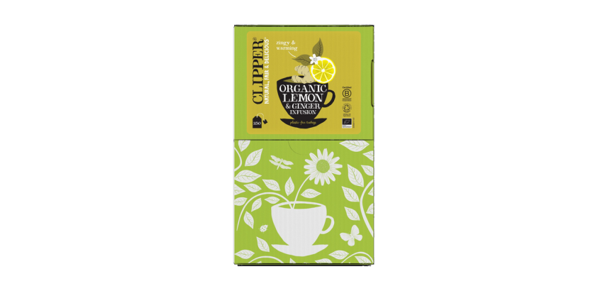 Thee Clipper infusion lemon & ginger bio 250 zakjes