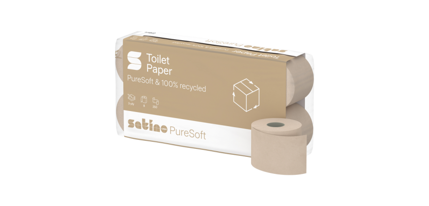 Toiletpapier Satino MT1 PureSoft 3-laags 250 vel naturel 076970