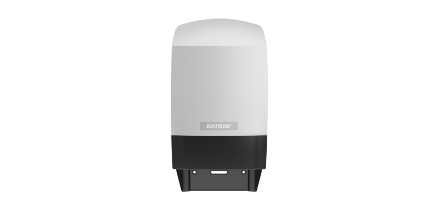 Katrin 77496 toilet paper dispenser roll with white ends