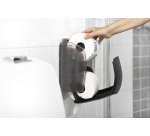 Katrin 77519 Duo Roll Black Toilet Paper Dispenser System