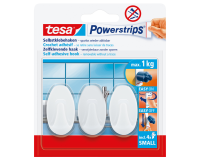 De_powerstrips crochet adhésif small, ovale, blanc