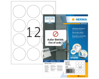 Etiket HERMA 4477 60mm verwijderbaar wit 1200 etiketten