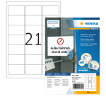 HERMA Label 10301 63.5x38.1mm removable white 2100 labels