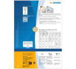HERMA Label 10301 63.5x38.1mm removable white 2100 labels