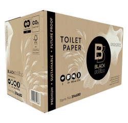 Toiletpapier BlackSatino ST10 GreenGrow systeemrol 2-laags 100m naturel 314680