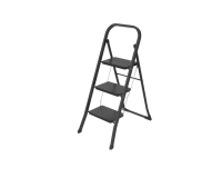 Escabeau ménager BRASQ 3 marches SL300 noir