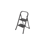 Household ladder BRASQ 2 steps SL200 black