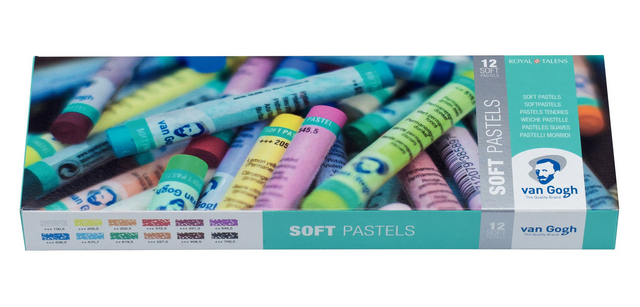 Pastel tendre Talens Van Gogh assorti boîte 12 couleurs
