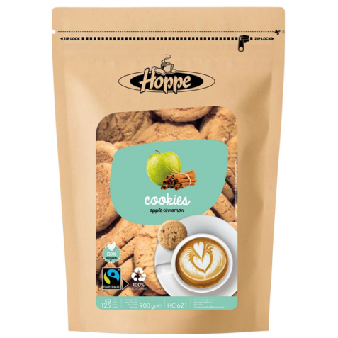 Biscuits Hoppe Cookies Fairtrade pomme cannelle env. 125 pièces