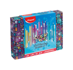 Set coloriage Color'Peps paillettes 31 pièces assorti
