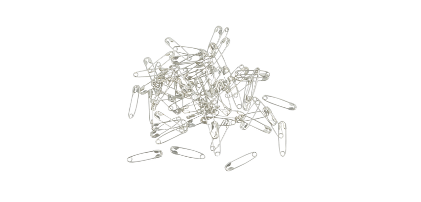 Silver safety pin Creativ Company 22mm 500 pieces