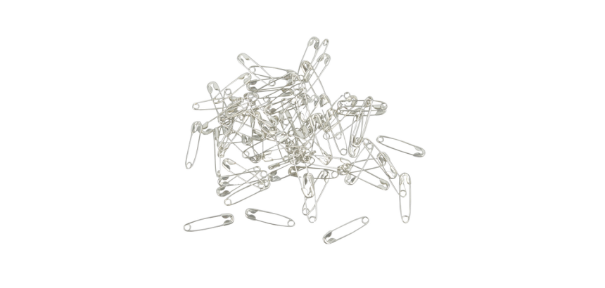 Silver safety pin Creativ Company 22mm 500 pieces