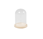 Bell Creative Company with wooden base 9.5x6cm
