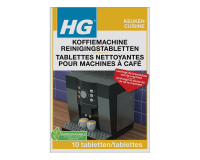 Tablettes nettoyantes HG pour machines à café 10 pièces