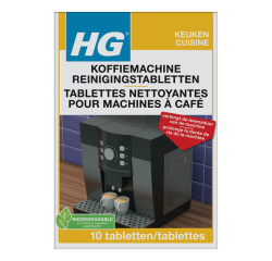Tablettes nettoyantes HG pour machines à café 10 pièces