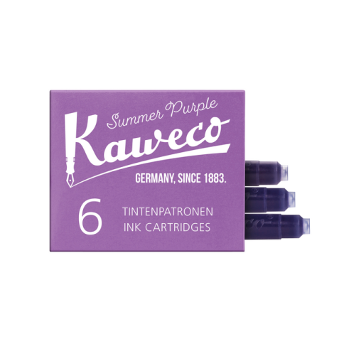 Cartouche d'encre Kaweco aubergine boîte 6 pièces