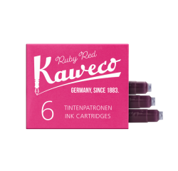 Cartouche d'encre Kaweco rouge boîte 6 pièces
