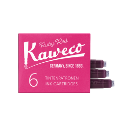 Inktpatroon Kaweco rood doosje à 6 stuks